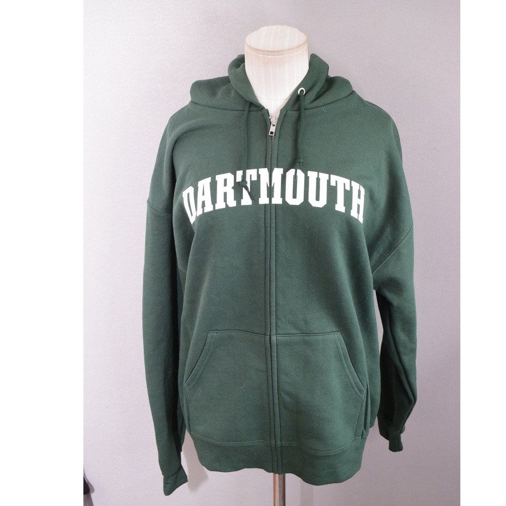 Champion Dartmouth Hoodie Medium Green Full Zip Collegiate Mens Sweatshirt New